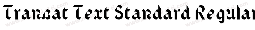 Transat Text Standard Regular字体转换
